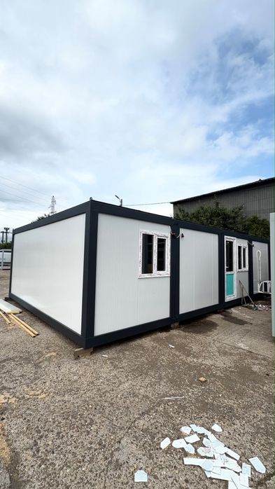 Vand container cu riflaje lemn vitrina modele unicate