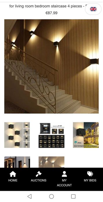 Черни дизайнерски лампи 4 броя