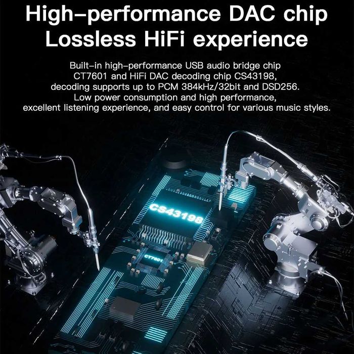 цап KEYSION 384kHz USB DAC Audio HiFi Decoder Headphone Amplifier