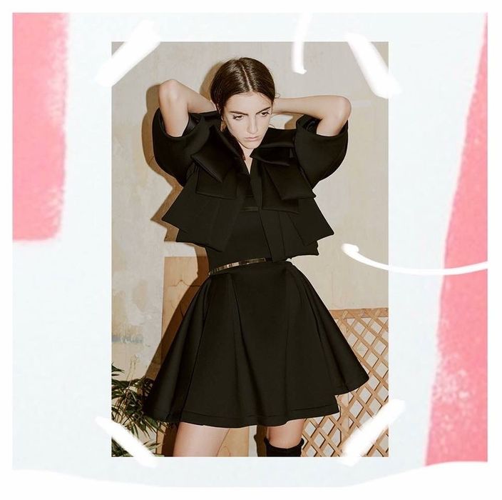 Other theory официална рокля с метален колан Alessa Cliche