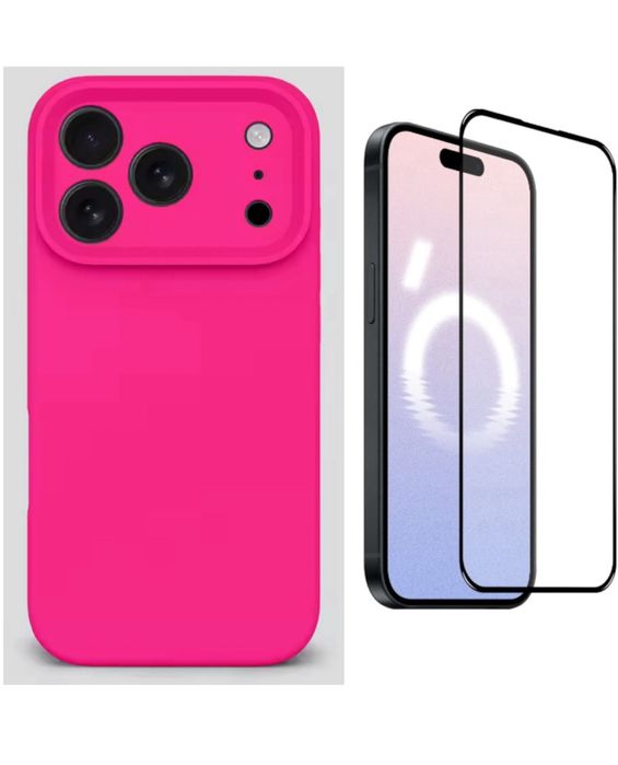 Husa Joyroom Catifea + Folie Sticla D/6D/Privacy Iphone 17 PRO MAX AIR