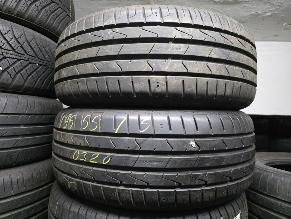 2бр Като нови летни гуми 195 55 15 - Hankook