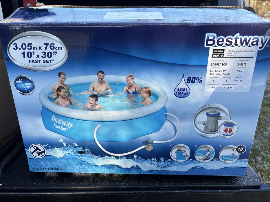 Чисто нов детски басейн 305х76.0