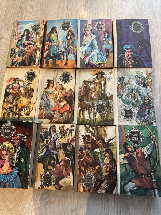 Alexandre Dumas colectie, carti vechi copertate rare