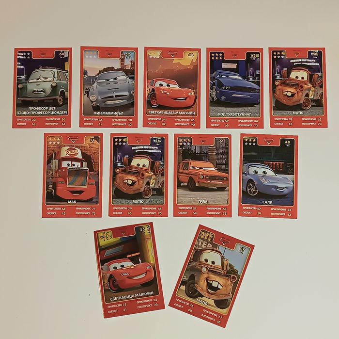 Звездите на Disney Pixar - карти