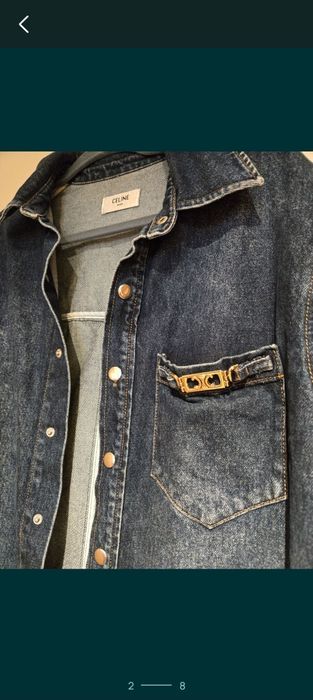 Страхотна дънкови риза Celine & Dsquared