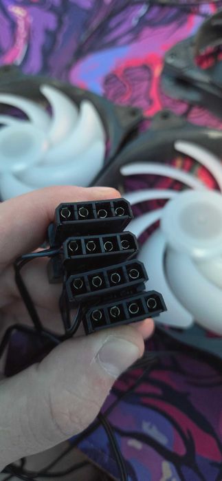 Set 6 ventilatoare PC – 4x RGB Molex + 2x MSI 3-Pin