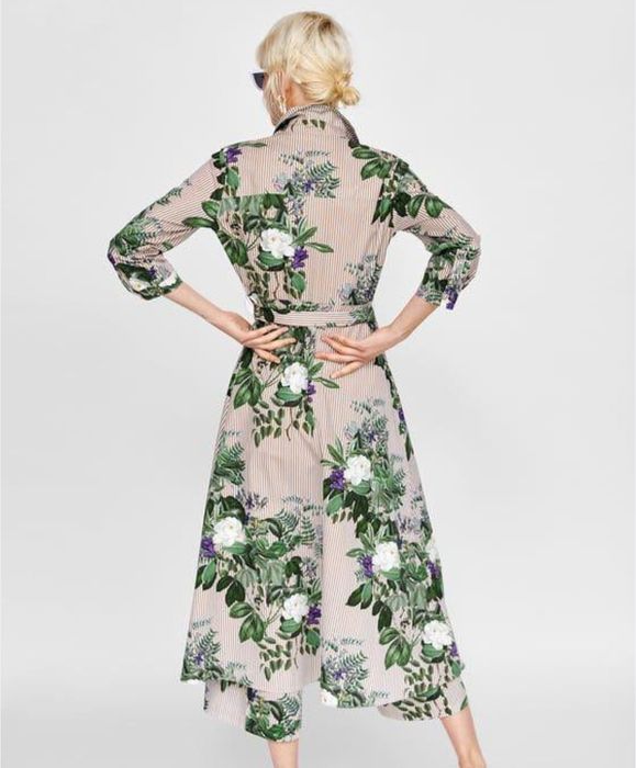 Цветна дълга рокля М размер