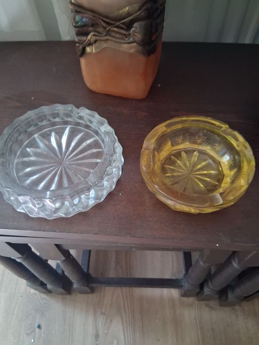2 sfesnice de cristal - 25 cm