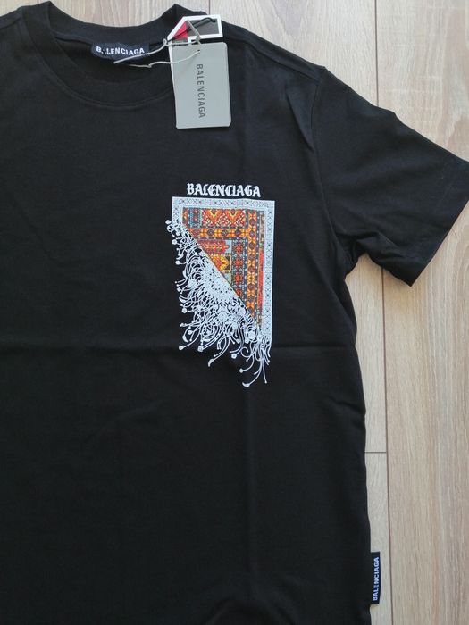 Balenciaga мъжка тениска в черен цвят 2XL