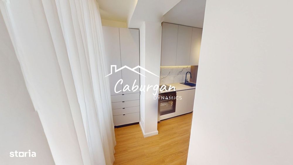 Garsoniera renovata, 36mp utili+balcon, etaj 3/4, reper Promenada Mall