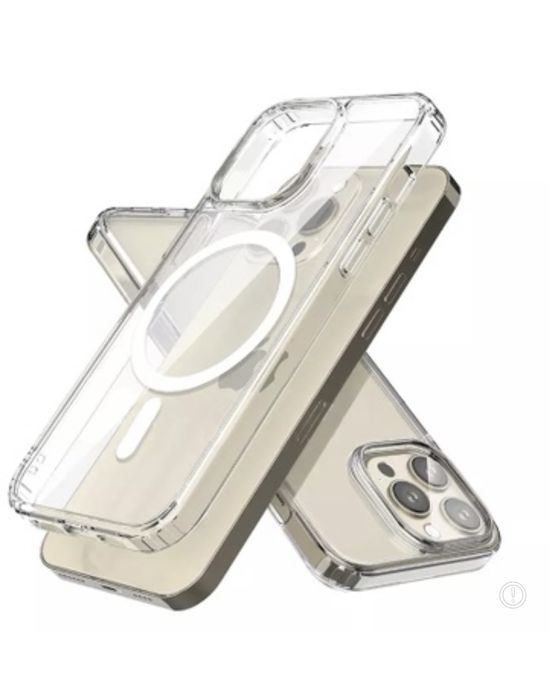 Iphone 14/15/16E/17 PRO MAX PLUS Husa Silicon 05 Marg Spate PC Magsafe