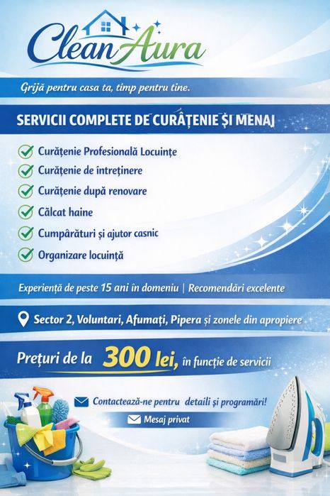 Prestez servicii curatenie