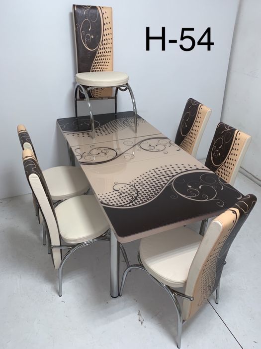 Комплект маса + 6 стола Нови супер цени!!!