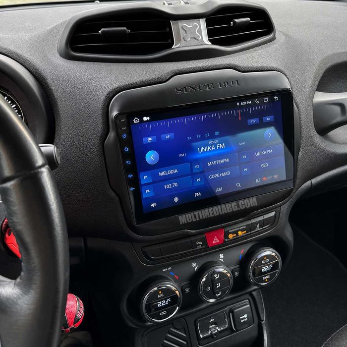 Jeep Renegade 2016 - 2020 Мултимедия Навигация Android