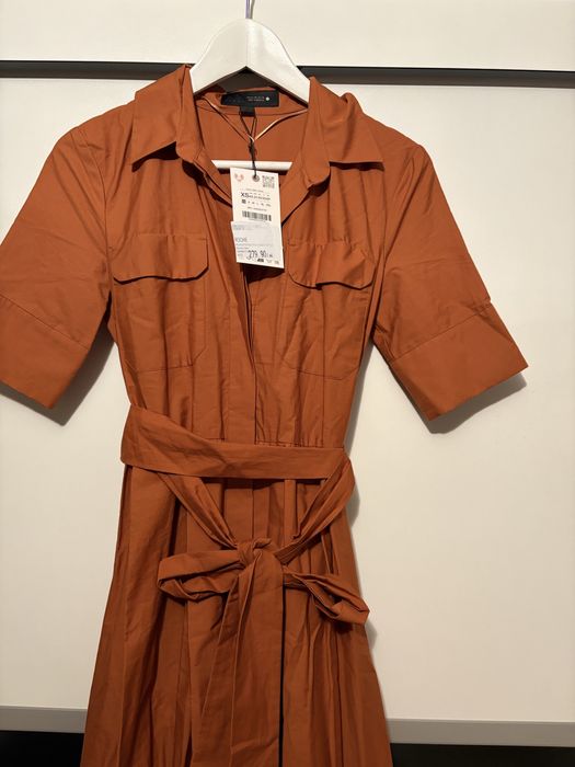 Rochie cu cordon si buzunare