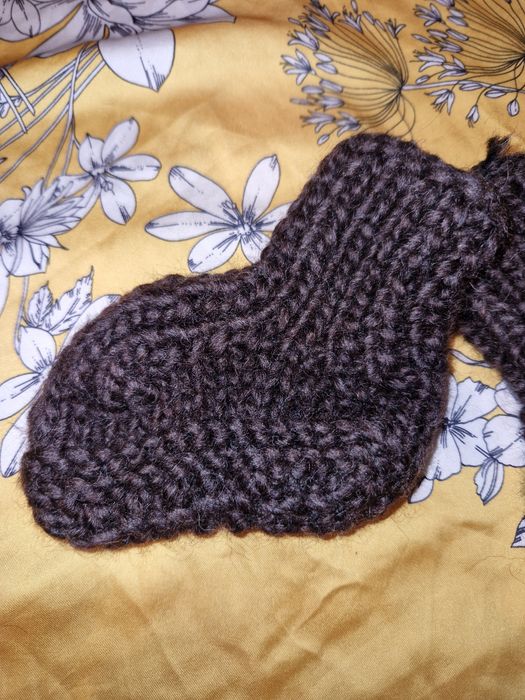Șosete împletite handmade din lână (mărime mică)