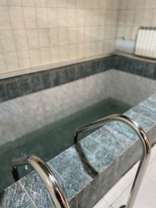 Баня на дровах с бассейном