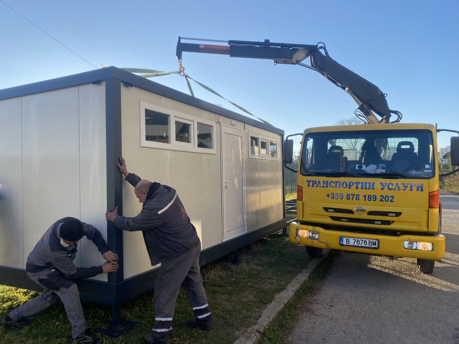 Транспортни услугу . Самосвал с кран