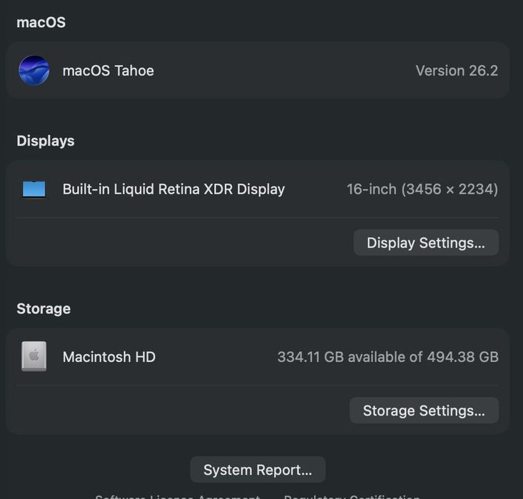 Macbook pro M4 pro 16" 24/512 ideal holatda