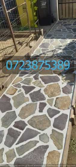 Amenajare Completă Curte cu Piatră Naturală (Livrare și Montaj)