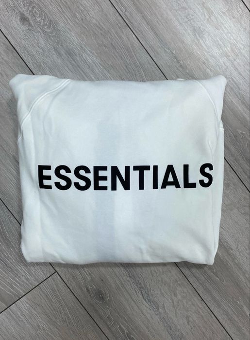 Hanorac Essentials Zip White/Gray Green (L-XL)