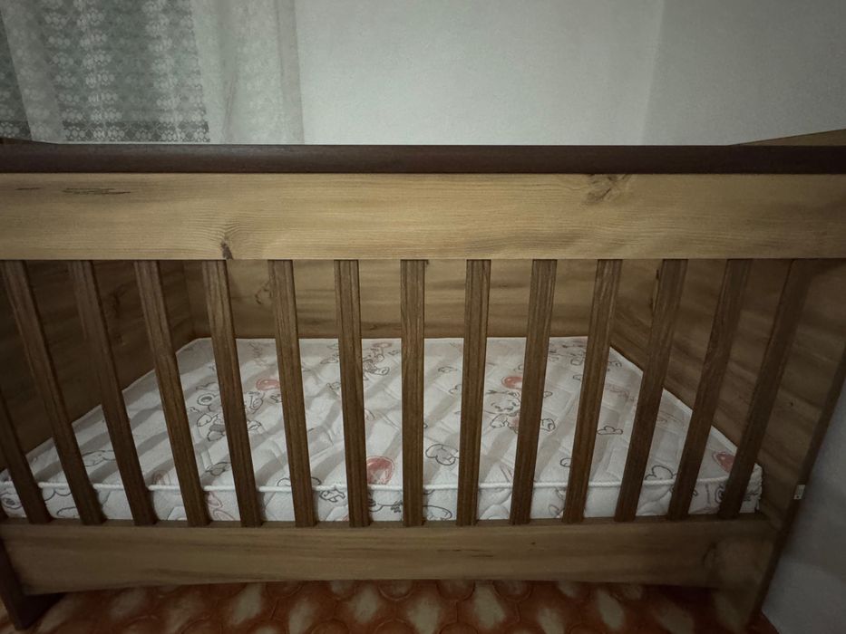 Детско легло кошарка 140х70 с матрак ново