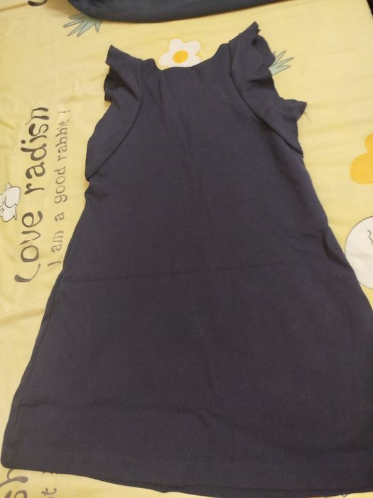 Сарафан школьный синий