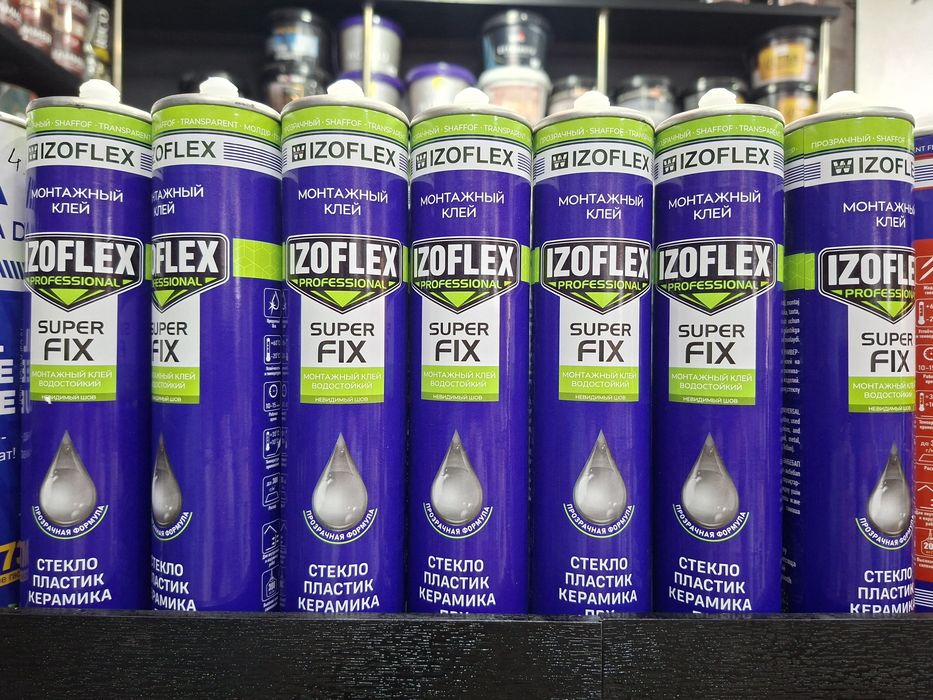 Izoflex montajniy kley. Professionalniy
Dlya steklo. Plastik. Keramika