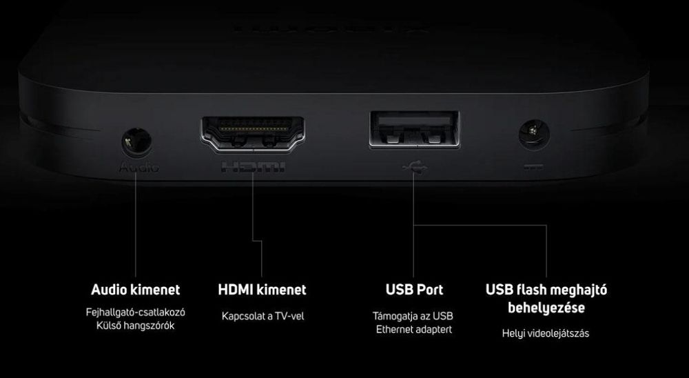 Mediaplayer Xiaomi MI TV Box S 2nd Gen , 4K Ultra HD, Negru