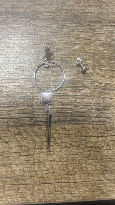 Серебряные ассиметричные серьги