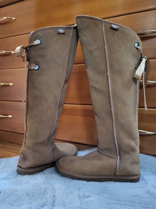 Зимни високи ботуши EMU Australia от естествен велур 41 р