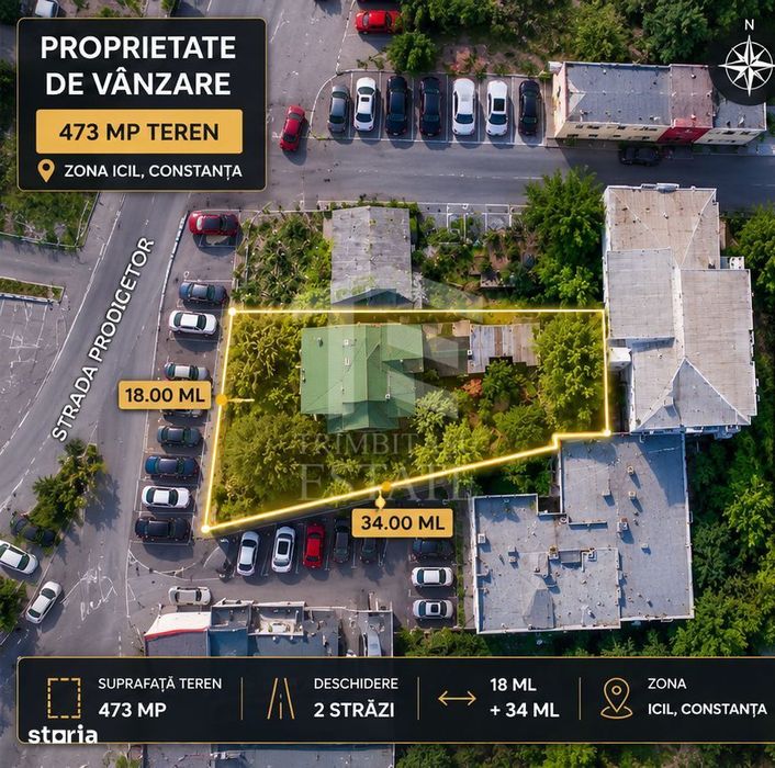 Teren 473 mp | Dezvoltare P+2 | Zona ICIL | Comision 0%