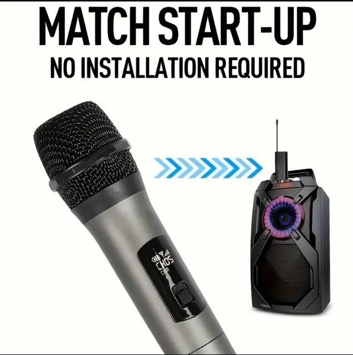 Microfon fără fir, sistem profesional emițător și receptor wireless