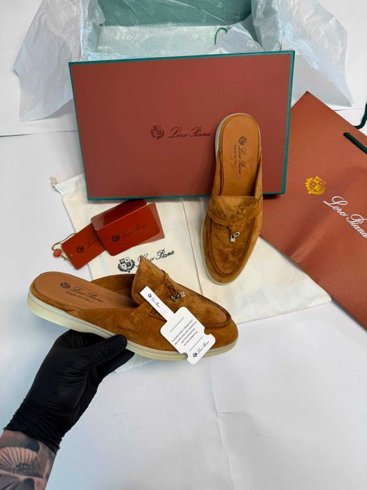 Papuci Lora Piana PREMIUM Full Box, Mărimi 35/40, 100% Piele Naturală