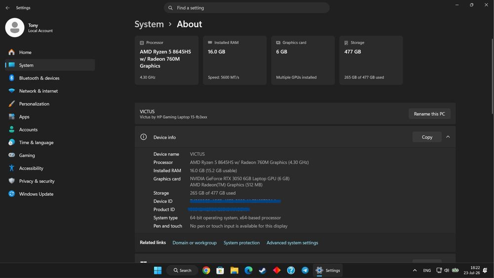 HP Victus 15 Gaming