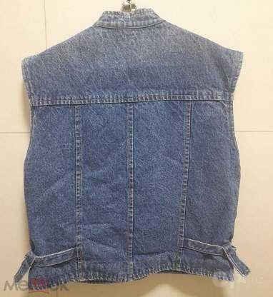 Forage Джинсовая Жилетка. Куртка Косуха из Шерпы 46-48р. Винтаж.