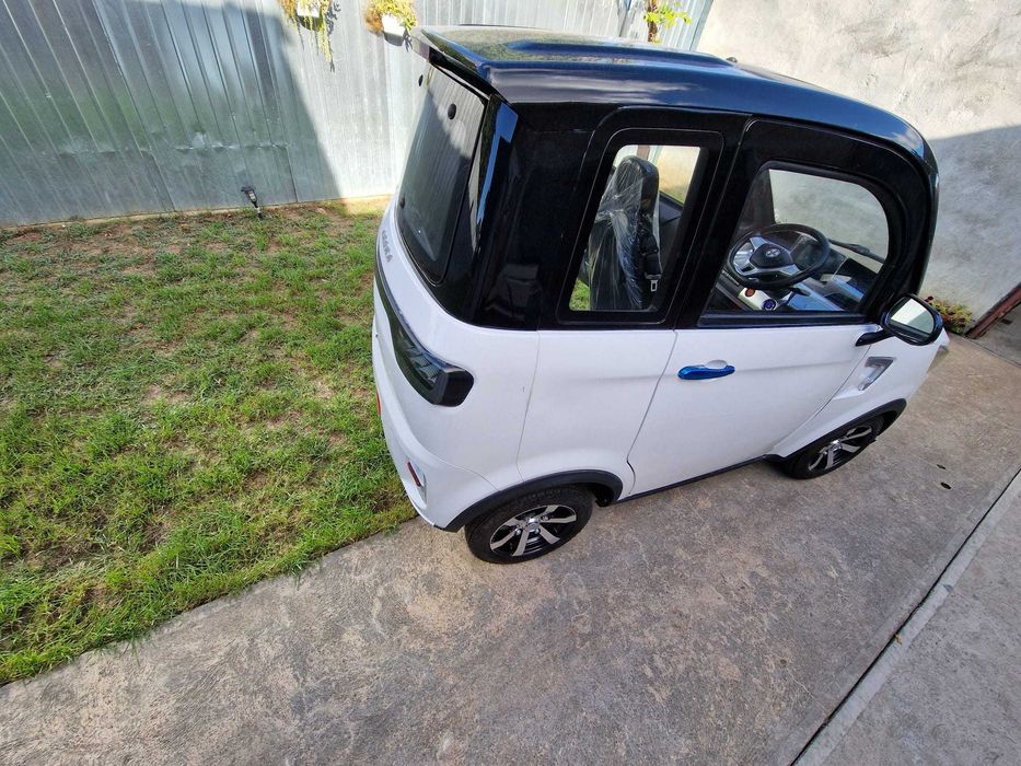 Masina electrica S1 ARORA, 2000W, 25km/h, nu necesita permis, Alb