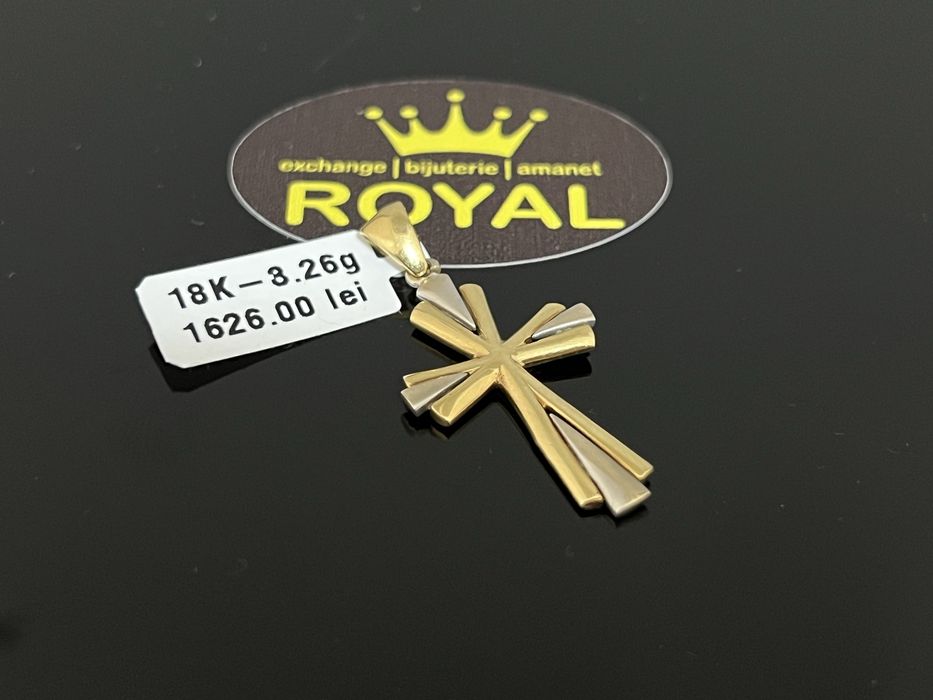 Bijuteria Royal CB : Pandant cruce aur 14k 3,26 grame