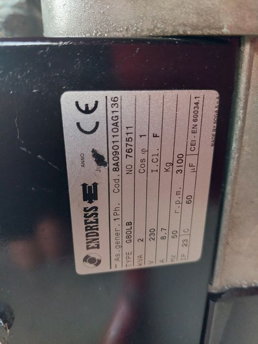 Generatoare 220v--ENDRESS  ,SDMO Silent și TTS cu pornire la buton.