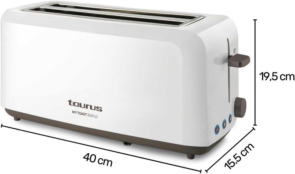 Тостер Taurus Mytoast Duplo, 1450W, Два дълги Слота