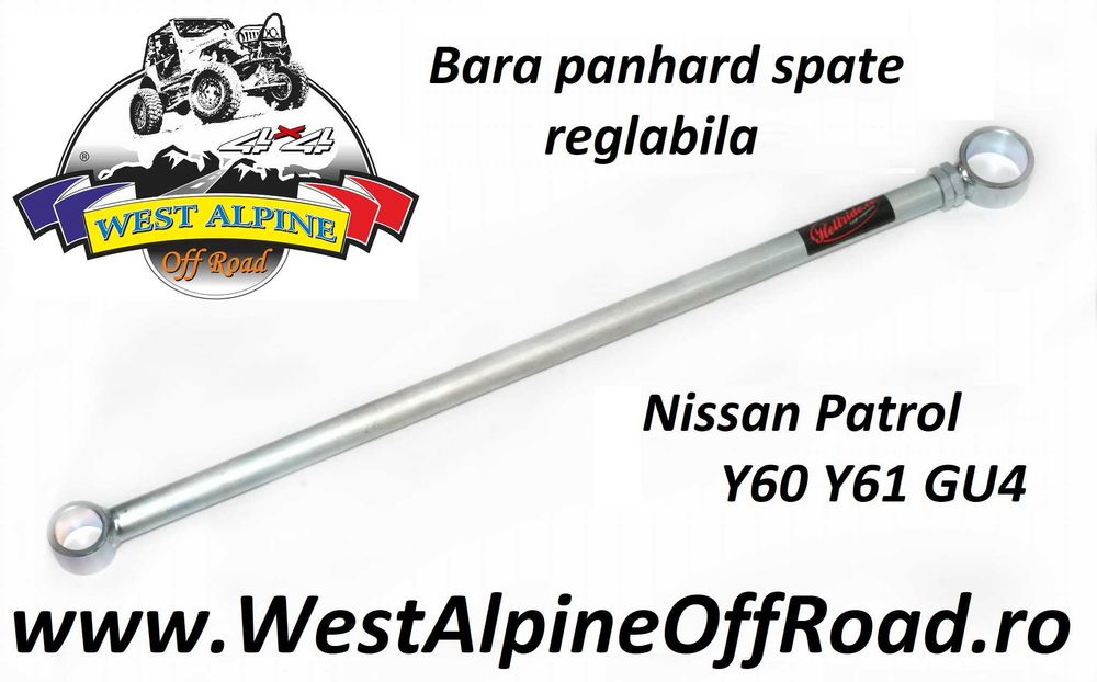 Bara Panhard spate reglabila Nissan Patrol Y60 Y61 - Lift 50-150mm