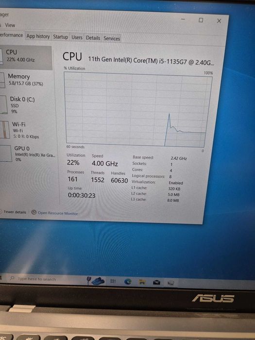 Hope Amanet P10/Asus X1500E i5 16GB RAM SSD