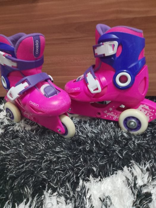 Vând role copii cele roze nr 26-29 cele albe 28-33