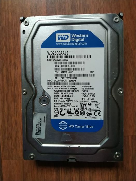 Vând Hard disk Western digital 250GB SATA