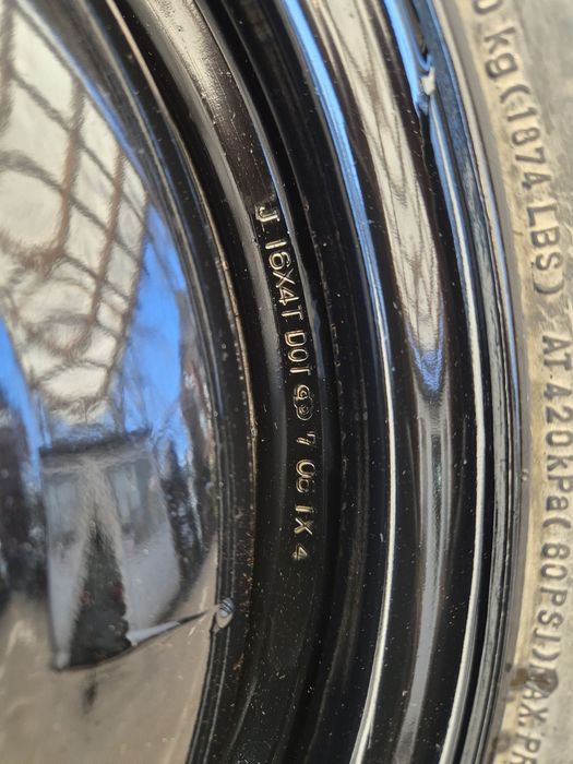 Janta slim/rezerva 5x114,3 R16 Duster Megane 3 4 Mitsubishi Mazda Kia
