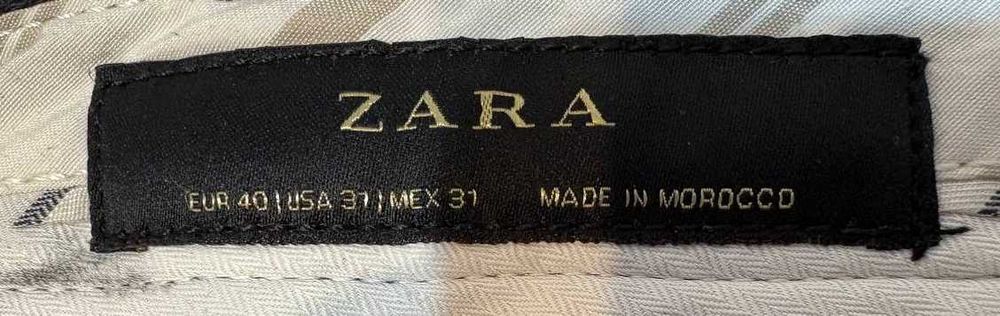 Pantaloni bărbați Zara, mărimea 40 (W31), bleumarin, slim