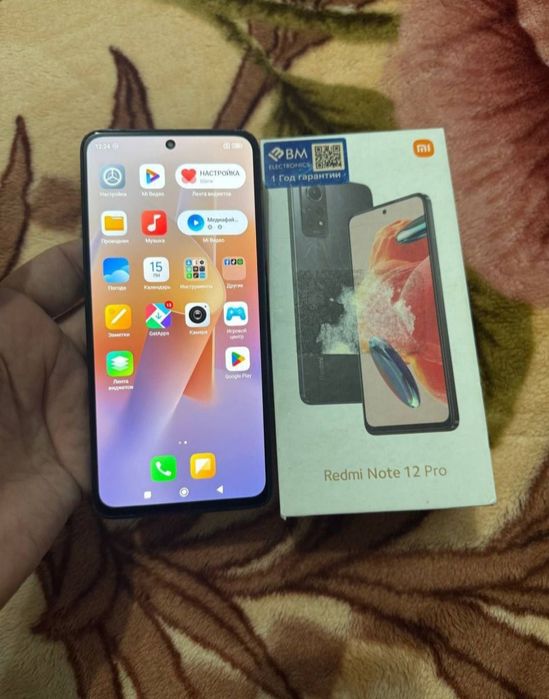 Xiaomi Redmi Note 12 Pro 12/128GB Blue Igravoy Karobka Holati Yaxshi