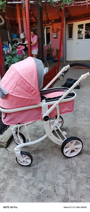 Carucior de copii 3 in 1 Visoli Pink