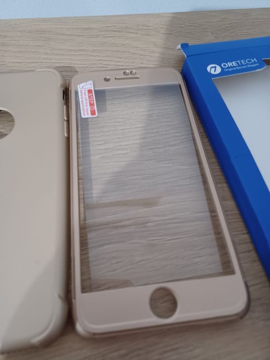 Set Husă IPhone 7 Plus folie protectie ecran
